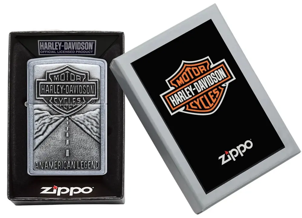 Zippo Harley‑Davidson 20229 metāla šķiltava, hroma