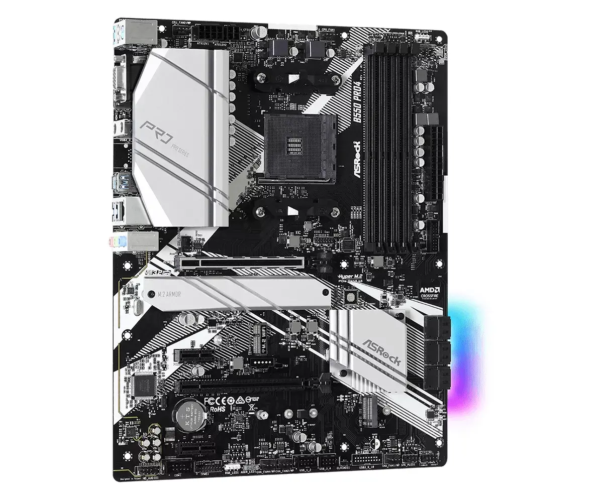 Pamatplate Asrock B550 Pro4, 90-MXBCZ0-A0UAYZ Photo 4