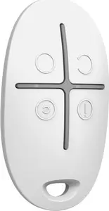 Wireless Alarm Ajax SpaceControl Panic Button White 37x10x65mm