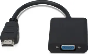 Переходник HDMI на VGA (штекер → гнездо), MicroConnect — черный