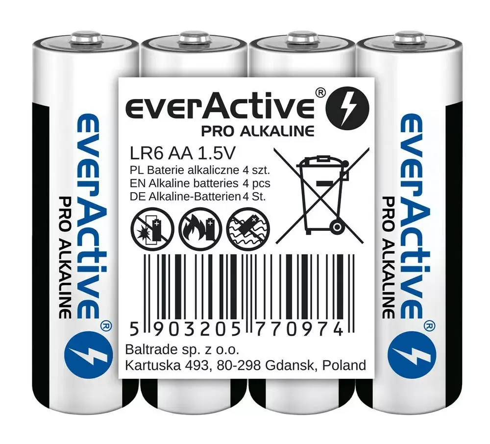 everActive LR6 AA sārmainās baterijas 4 gab. Photo 2