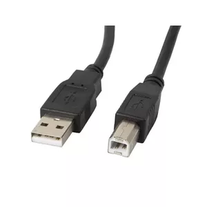 Lanberg CA-USBA-11CC-0010-BK USB kabelis 1 m USB 2.0 USB B Melns