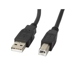 USB kabelis Lanberg CA-USBA-11CC-0010-BK USB 2.0 1 m Melns