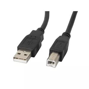 USB kabelis Lanberg CA-USBA-10CC-0010-BK 1m USB 2.0 Melns