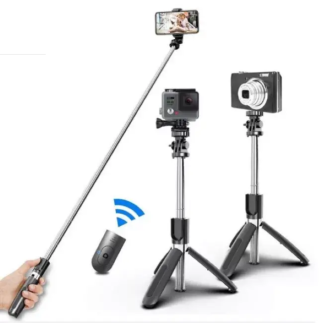 Selfie stick Riff L02 wireless expandable 100 cm Photo 4