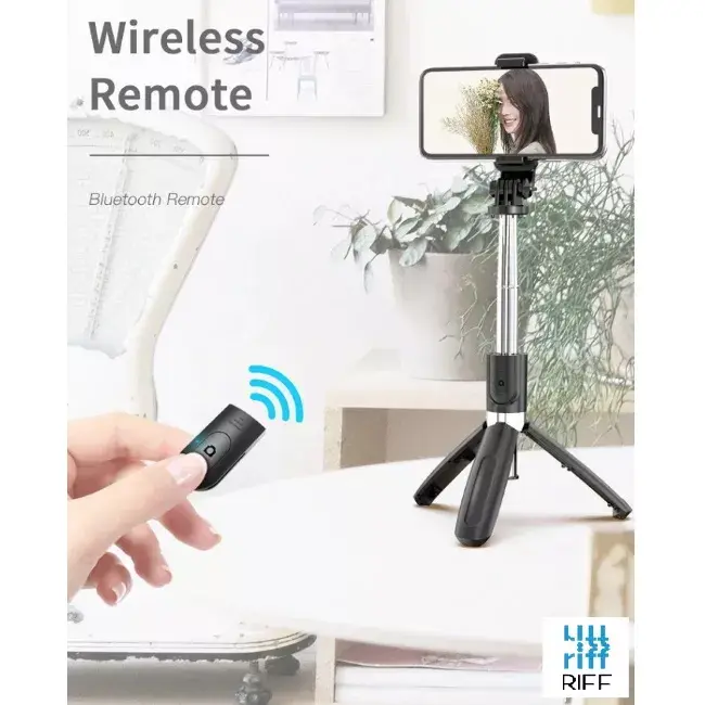 Selfie stick Riff L02 wireless expandable 100 cm Photo 8