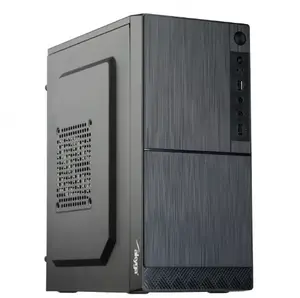 Datora korpuss Akyga AK35BK Micro Tower, Micro-ATX/Flex-ATX/Mini-ITX, maksim. GPU 25 cm, maksim. CPU dzes. 14 cm, 2×3.5" + 2×2.5", USB 2.0×2, melns