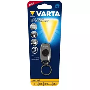 Varta L.E.D. METAL KEY CHAIN LIGHT Hroms Atslēgas piekariņš ̶ kabatas lukturītis LED