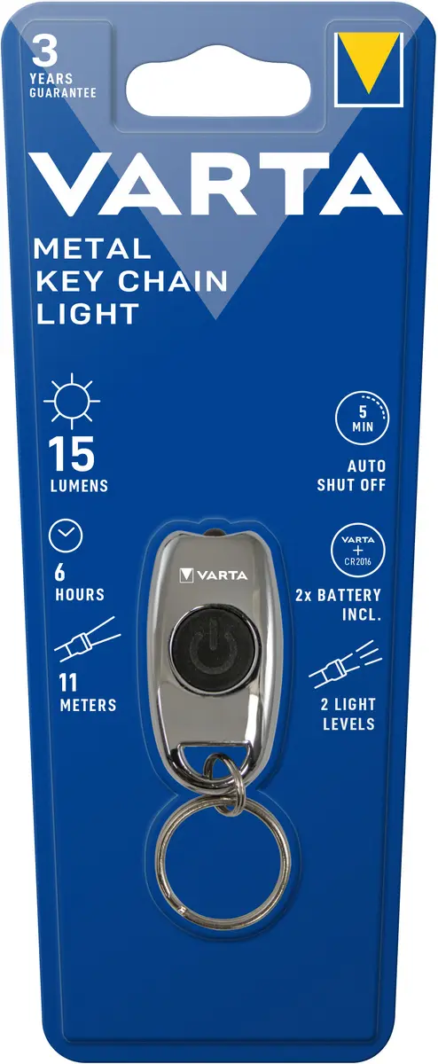 Varta Metal Key Chain Light Брелочный фонарь Хром Photo 4