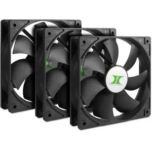 Fan Inter-Tech 88887289 Computer Cooling System 12 cm Black 3 pcs