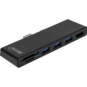 MultiHub Docking Station InLine Surface Pro 4/5/6 3x USB-A 3.2 HDMI 4K Cardreader