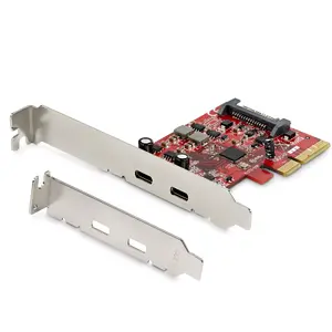 PCIe USB-C Expansion Card StarTech PEXUSB312C3 — 2× USB 3.2 Gen2 (10Gbps), ASMedia ASM3142, Full/Low-profile, 15W per port