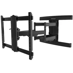 Wall mount bracket StarTech FPWARTS2 — Full-motion articulating TV mount for 37–80" (200x100–600x400 VESA), 50 kg, tilt -15–2°, extension 7–65 cm, black