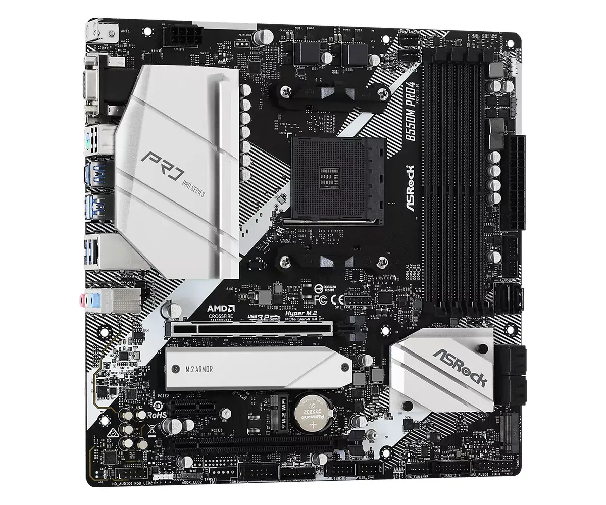 Pamatplate Asrock B550M Pro4, 90-MXBDK0-A0UAYZ Photo 4