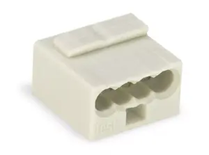 Wago 243-304 4-vadu mikro spailes bloks, 100 V, pelēks