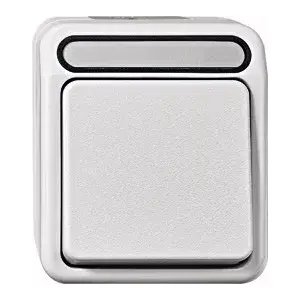 Electrical switch Merten MEG3116-8029 1P, 250 V, Grey, 83×73×56 mm