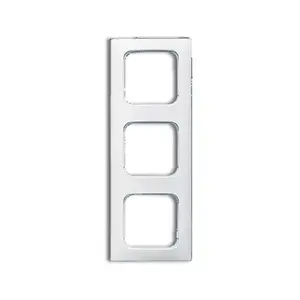Wall plate / switch cover Busch-Jaeger 1725-0-1496 White, screwless, 81×223×11 mm