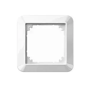 Wall plate / switch cover Merten 389119, white thermoplastic, 1-piece