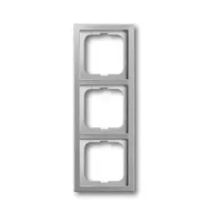 Wall plate / switch cover Busch-Jaeger 1723-866K, stainless steel, screwless, 1 piece