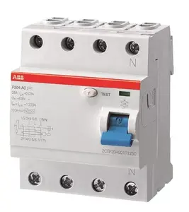 Устройство защитного отключения ABB F204A-40/0,3 4-полюсное 40А 300мА