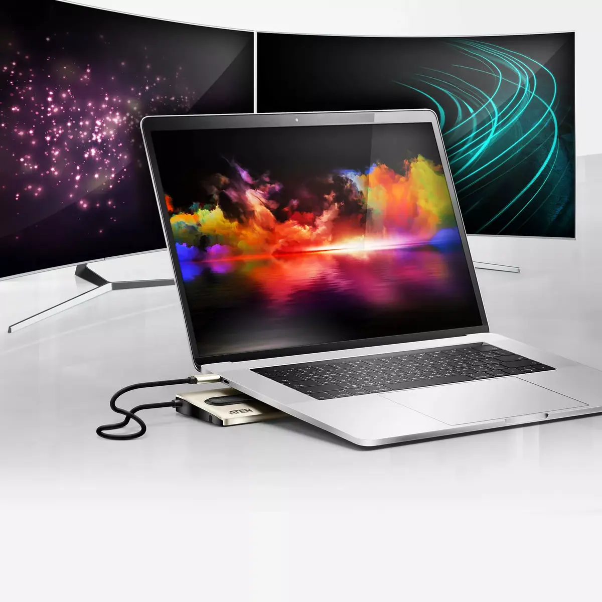 ATEN UH3237 USB-C Multiport dokstacija Photo 6