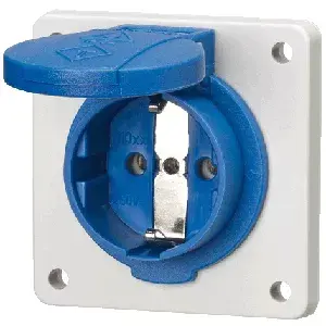 Socket-outlet Mennekes 11031, 230 V 16 A, IP54, blue/white