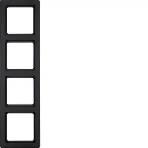 Socket outlet cover panel berker Hager 10146086, anthracite, duroplast, width 293.5 mm (2 pcs)