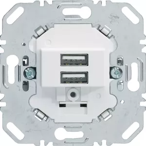 Механизм USB-розетки Berker 260209 3А 230В матовый белый