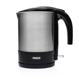 Princess Jug Kettle 2200 W 1.7 L Black and Stainless Steel with Water Level Indicator and Overheat Protection