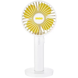 Ручной вентилятор Unold Esge Breezy II белый — диаметр 10 см, 4 Вт, Li-Ion 3.7 В, 5 скоростей
