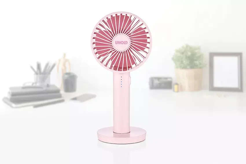Портативный вентилятор Unold Breezy II Pink Photo 10