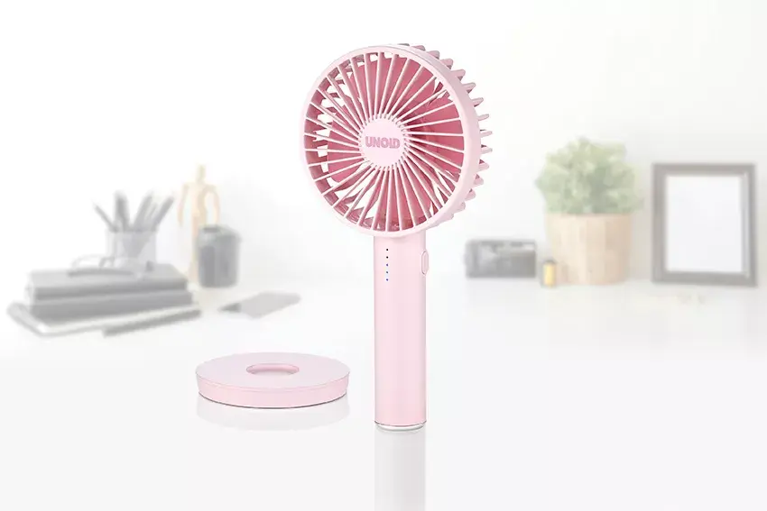 Портативный вентилятор Unold Breezy II Pink Photo 11