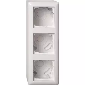 gira 106303 накладной корпус 3-пост с рамкой Standard 55, наружный монтаж, чисто-белый