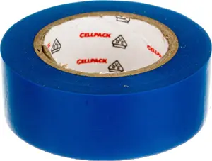 Изолента ПВХ CellPack 145810, 19 мм x 10 м, синяя