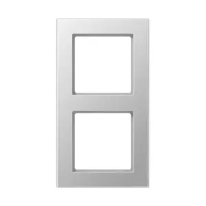 JUNG A5582BFAL 2-Gang Break-Proof Frame for Horizontal and Vertical Installation