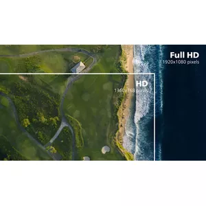 16:9 Full HD displejs asām un detalizētām bildēm