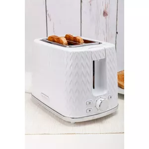 Toaster Eldom TO265 NELE white — 2-slice countertop toaster, adjustable browning, removable crumb tray