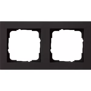 Frame for 2 modules Gira E2 black – model 21209