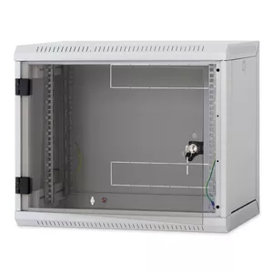 Шкаф напольный Triton RUA-12-AS6-BAX-A1 19", 12U, 600x595 мм, цельный, стеклянная дверь, съёмные боковые стенки, чёрный