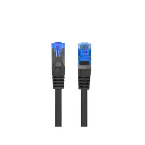Tīkla kabelis Lanberg PCF6A-10CC-0050-BK RJ-45 Cat6a 0.5 m Melns
