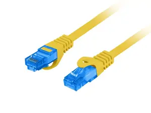 Network patch cable LANBERG PCF6A-10CC-0200-Y Cat6a S/FTP (S‑STP) 2 m, RJ‑45 — Yellow