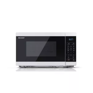 Mikroviļņu krāsns Sharp YC-MG02E-W, uz letes 20 L, 800 W mikroviļņi, 1000 W grils, 11 jaudas līmeņi, 25,5 cm griežgalda