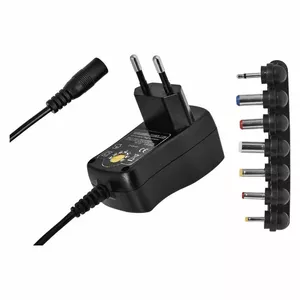 Power supply EMOS 1703060021, universal DC adapter 3–12 V, 600 mAh output