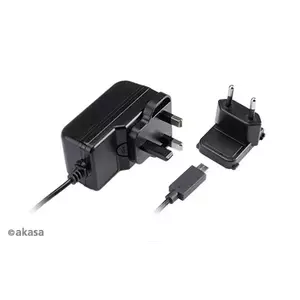 Indoor AC Fast Charger Akasa AK-PK15-02CM — 15W, USB-C 3A, 1.5 m cable, Black