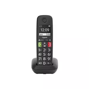 Беспроводной телефон Gigaset E290 чёрный с DECT-технологией и большим дисплеем
