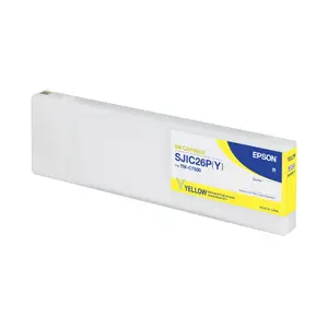 Картридж с чернилами Epson SJIC26P(Y) для ColorWorks C7500 — пигментный жёлтый, 1 шт.