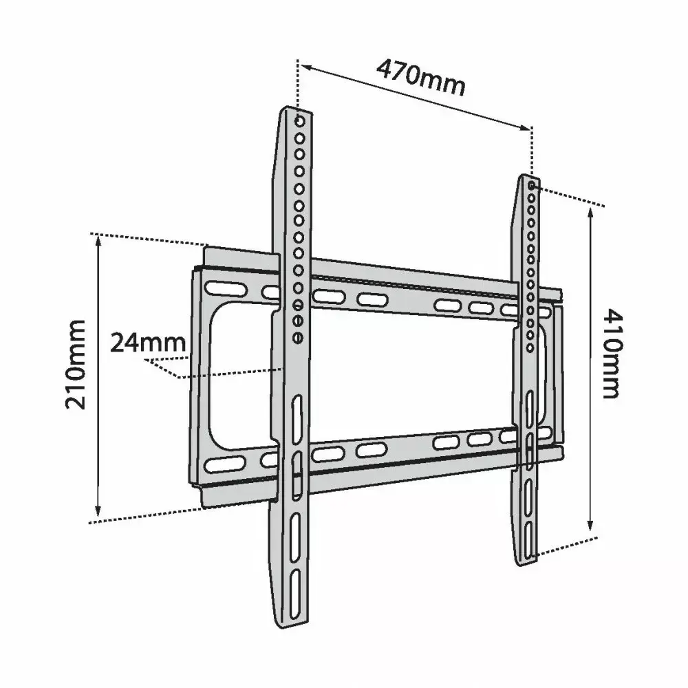 TV wall mount TB TB-450 — up to 65", 40 kg, VESA 400x400 Photo 4