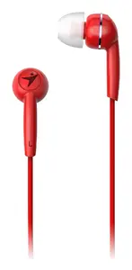 Genius HS-M320 Vadu In-ear austiņas ar iebūvētu mikrofonu zvaniem un mūzikai sarkanas