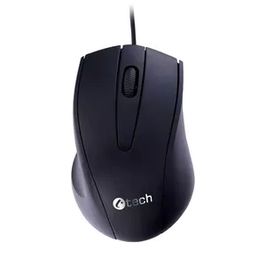 Мышь C-TECH WM-07 Провода USB Оптическая Эргономическая для Правшей 1200 DPI Черная