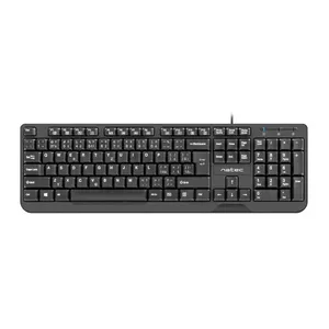 Wired USB Keyboard NATEC NKL-1151 — Black, CZ-SK (Slovak) layout, 104 keys, USB wired, 1.8 m cable